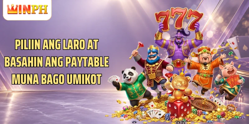 Piliin ang laro at basahin ang paytable muna bago umikot