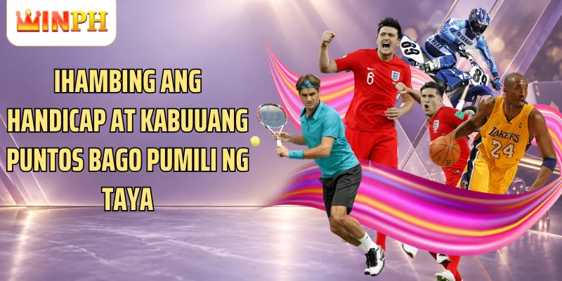 Ihambing ang handicap at kabuuang puntos bago pumili ng taya