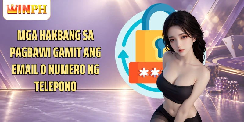 Mga hakbang sa pagbawi gamit ang email o numero ng telepono