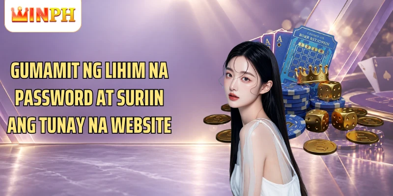 Gumamit ng lihim na password at suriin ang tunay na website